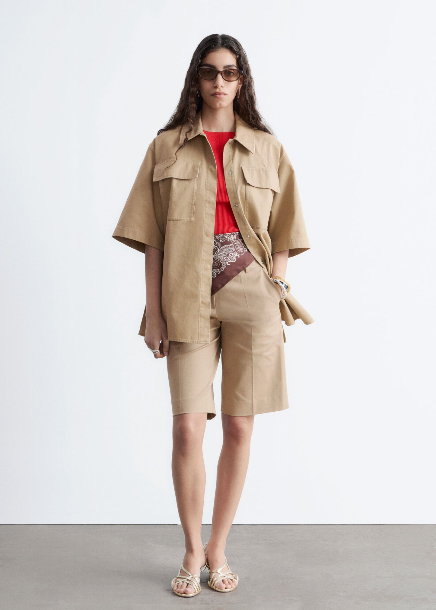 Short-Sleeve Cotton Shirt