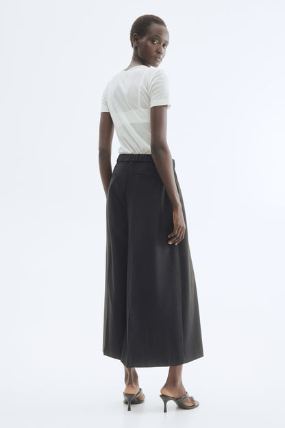 Pleat-front culottes