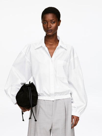Cropped Cotton Shirt