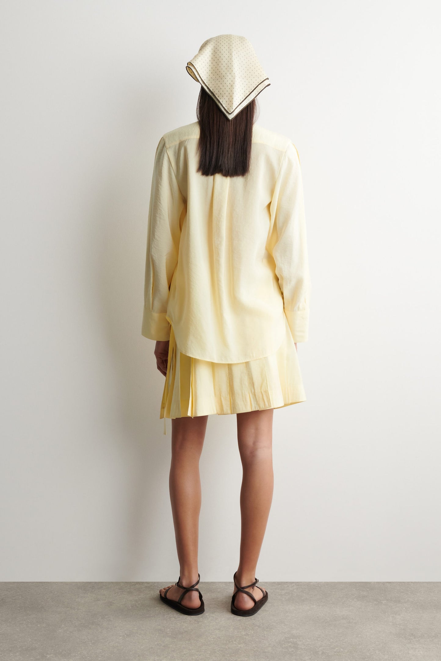 Pleated Bow-Detail Blouse