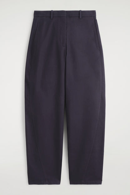 Barrel-Leg Cotton Chinos
