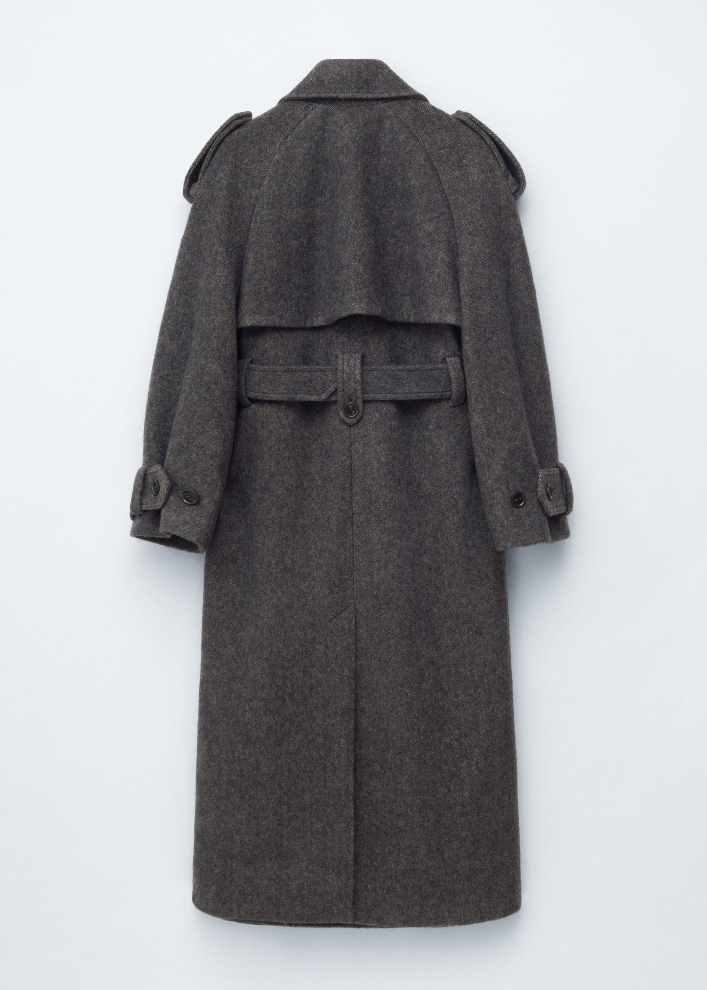 Wool-Blend Trench Coat