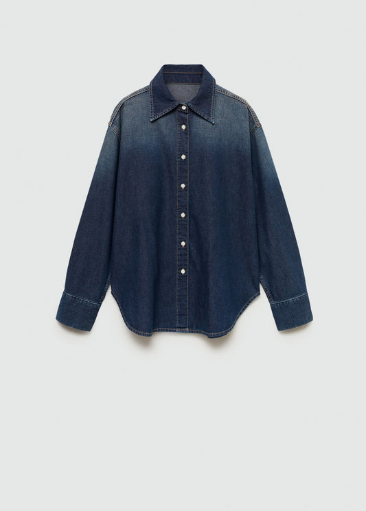 Oversize denim shirt