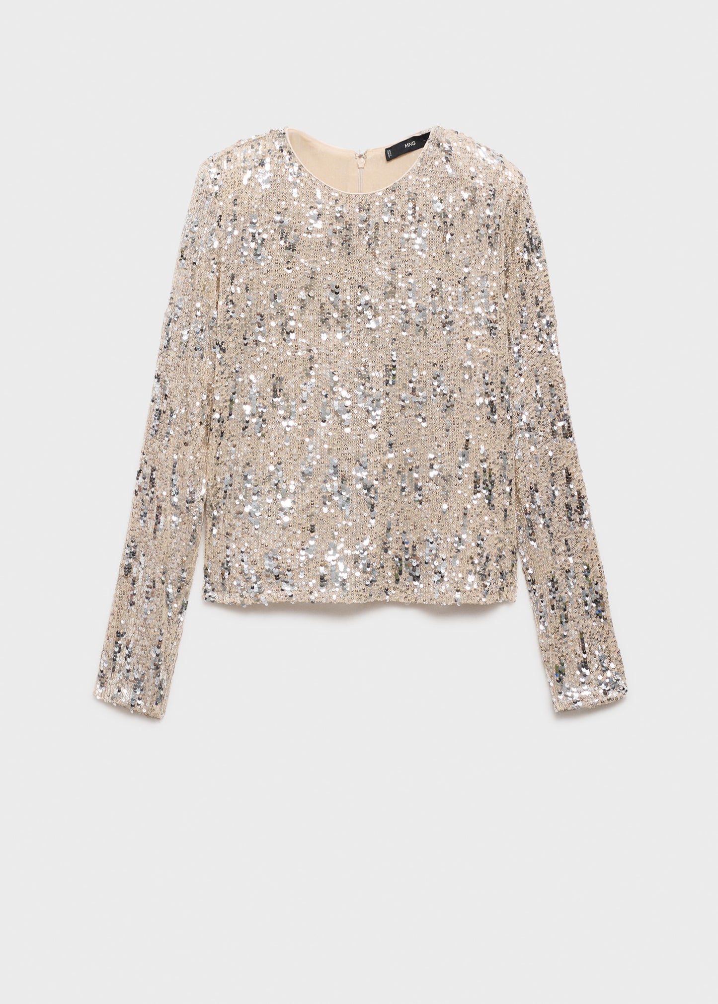 Long-sleeved t-shirt with sequins