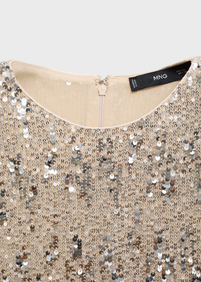 Long-sleeved t-shirt with sequins