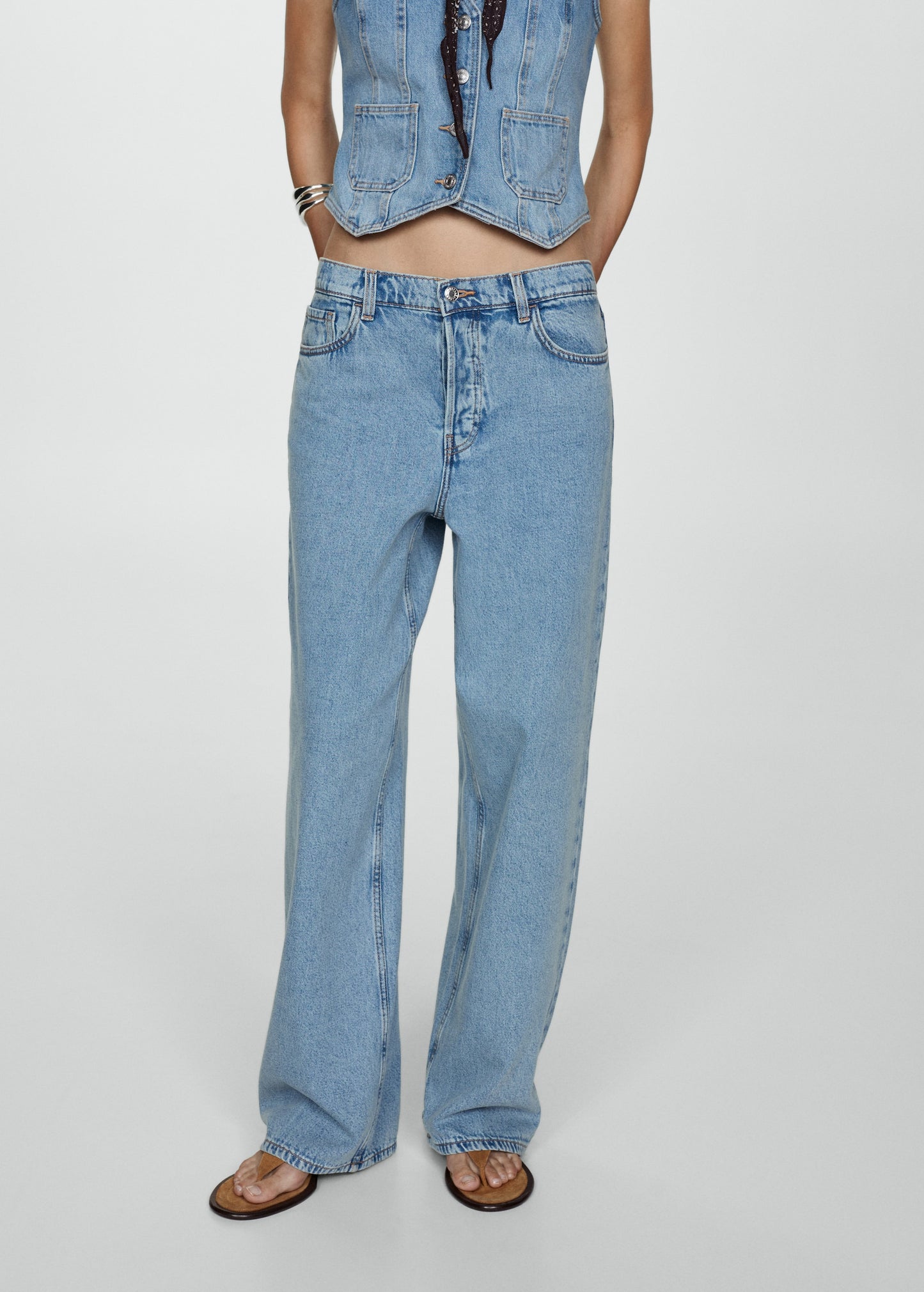 Ari wideleg mid-rise jeans