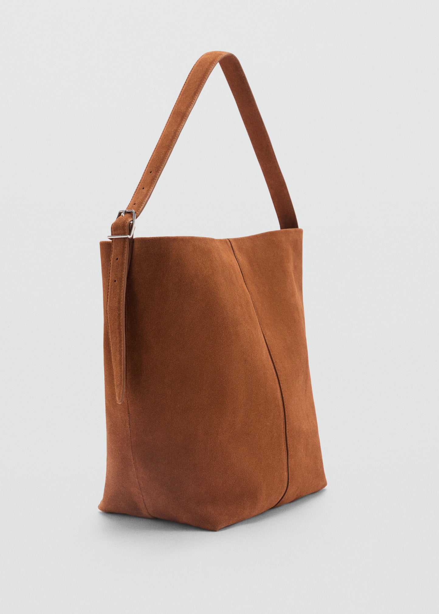 Leather shopper bag