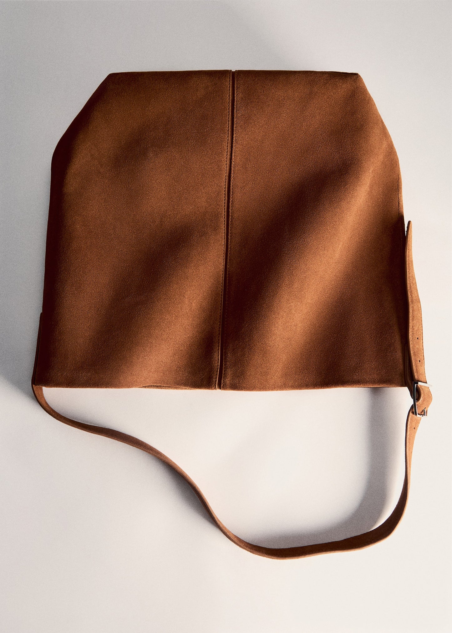 Leather shopper bag