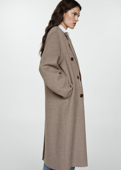 Handmade oversized wool coat