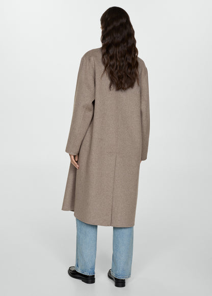 Handmade oversized wool coat