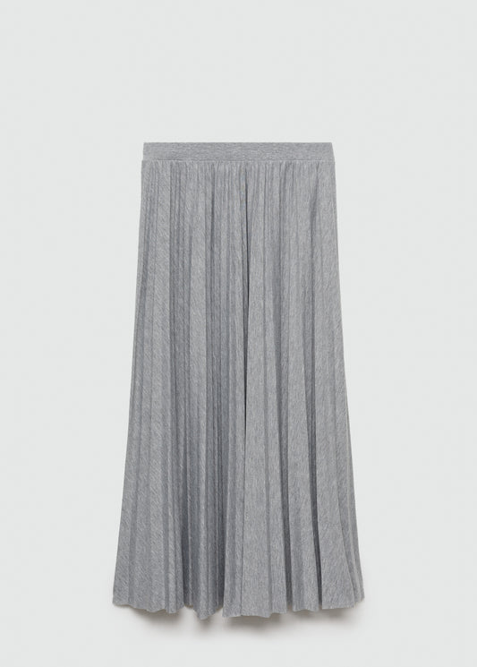 Pleated long skirt