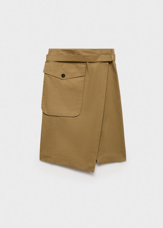 Midi-skirt with cargo pockets