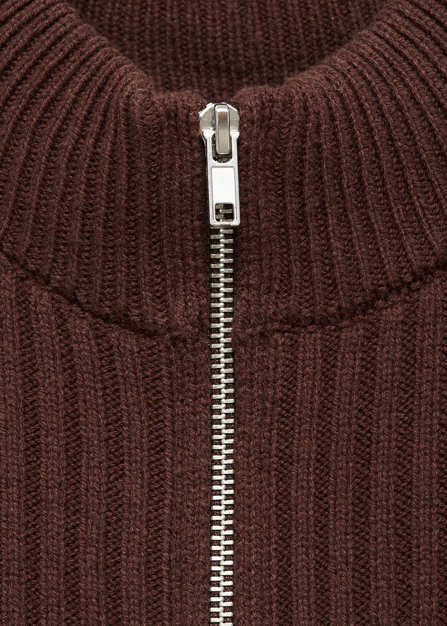 Contrast panel ribbed cardigan