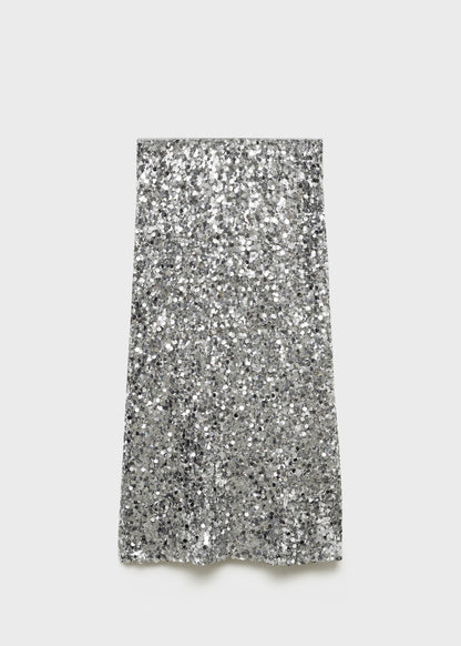 Sequin midi skirt