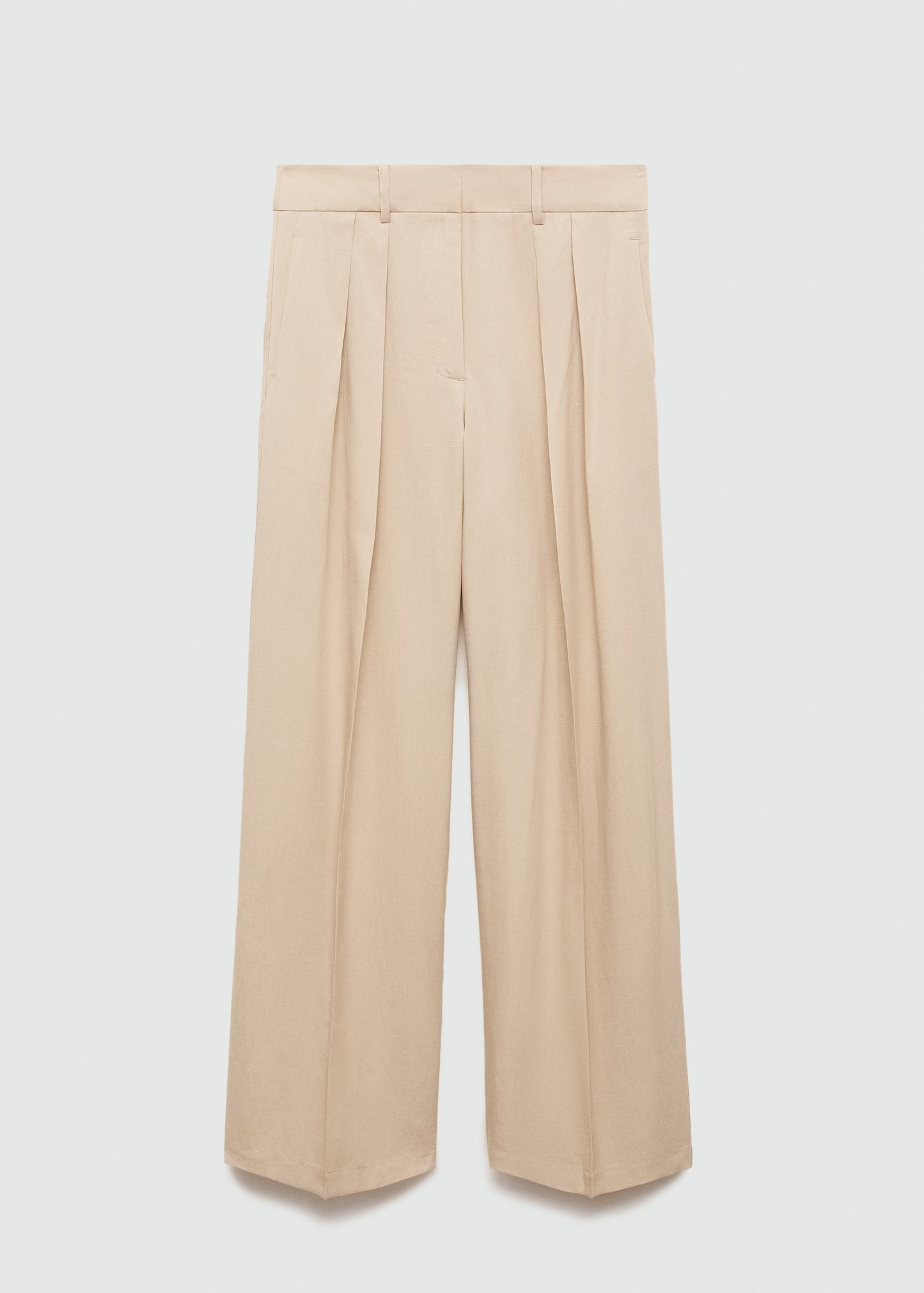 Wideleg lyocell trousers