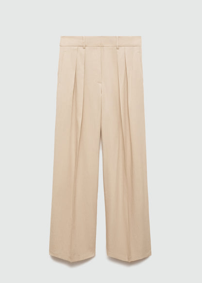 Wideleg lyocell trousers