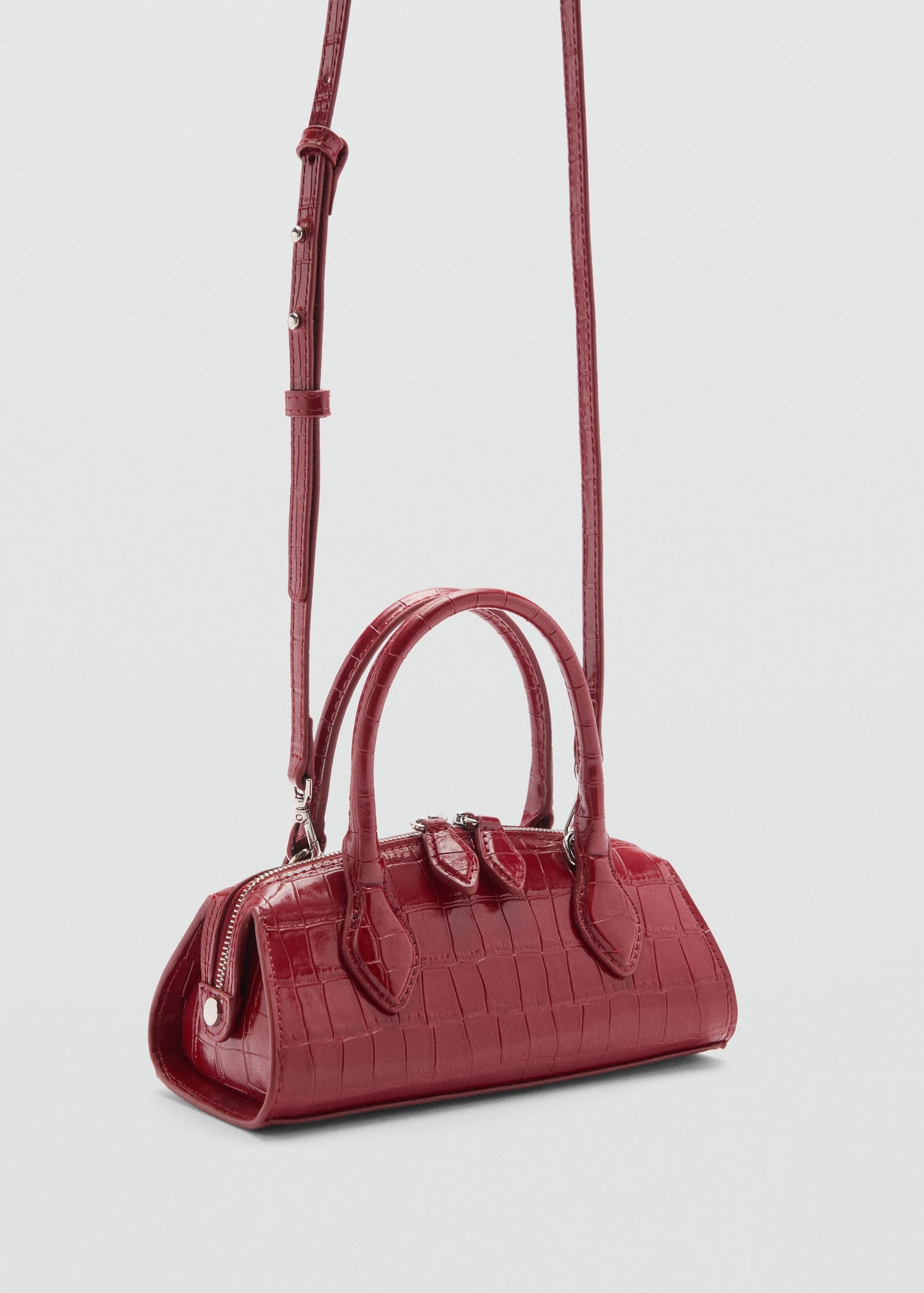 Croc-effect bag