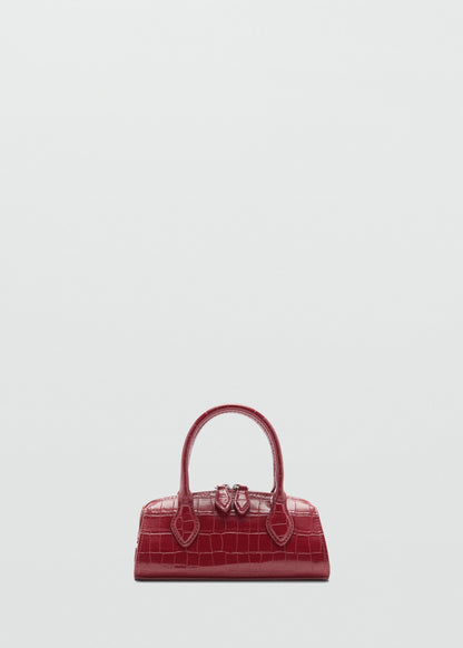 Croc-effect bag