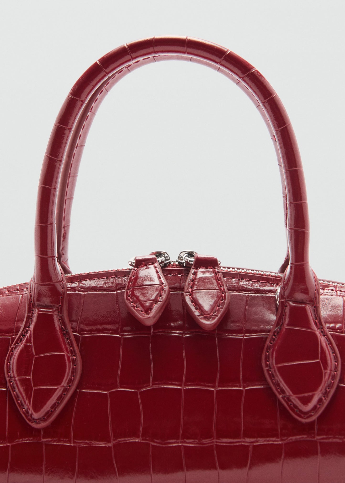 Croc-effect bag