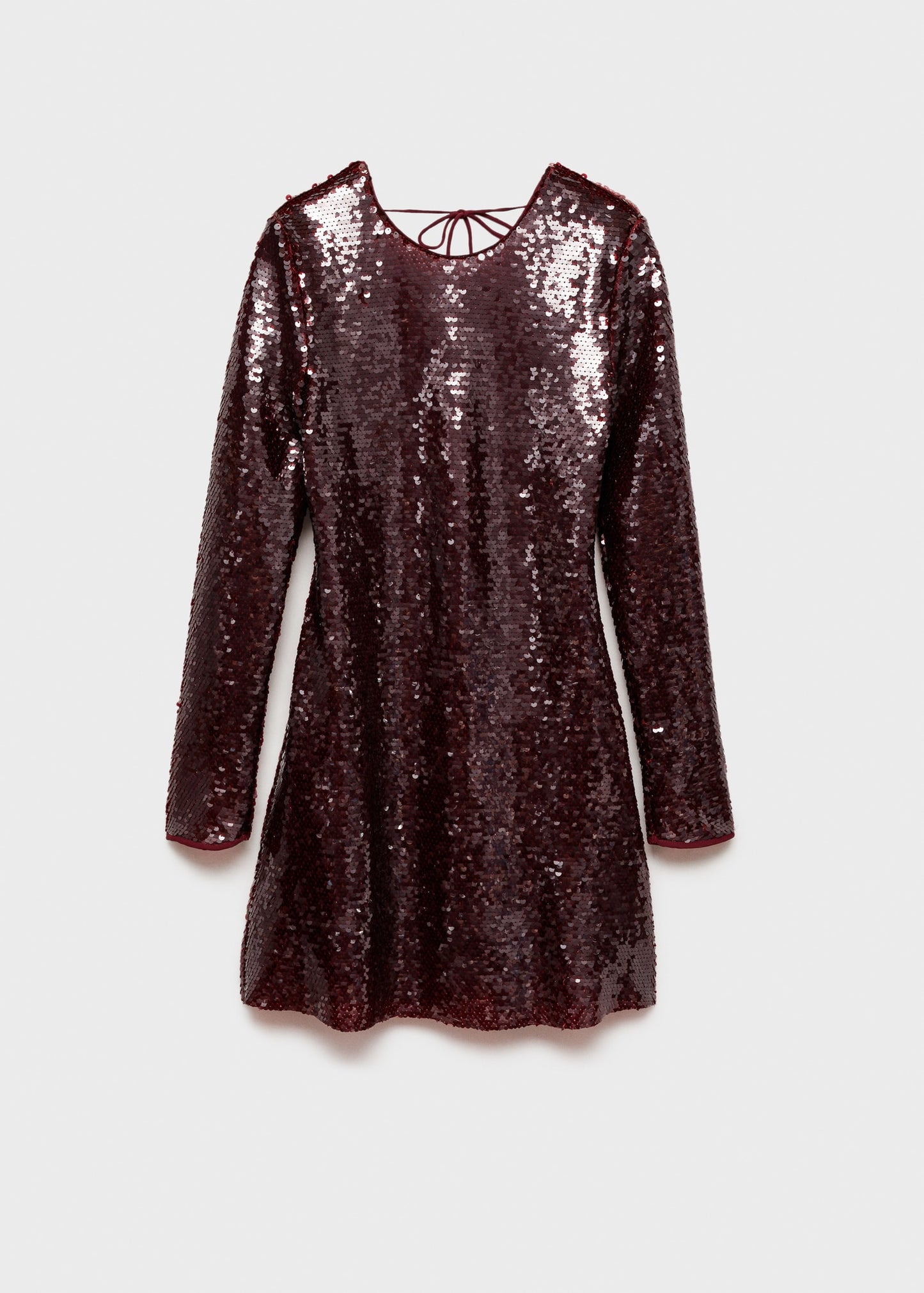 Scoop-back sequin dress