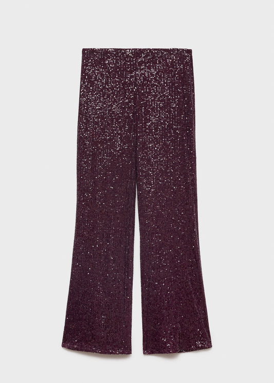 Sequined palazzo trousers