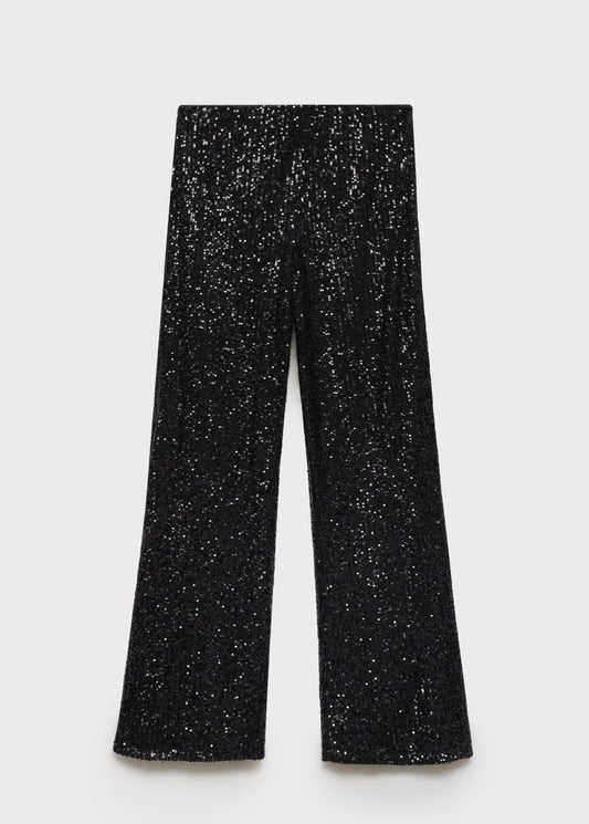 Sequined palazzo trousers