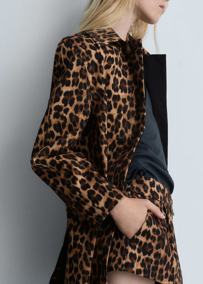 Leopard straight coat