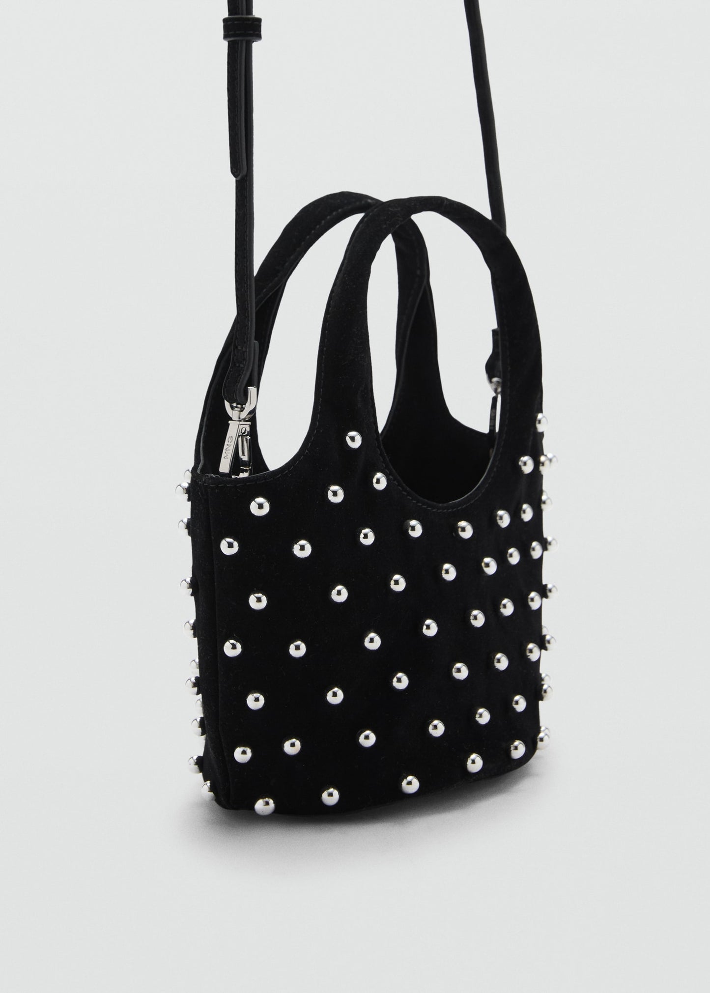 Handbag with decorative studs