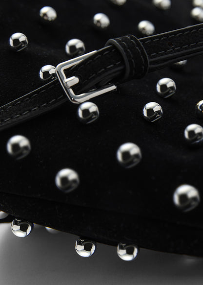 Handbag with decorative studs