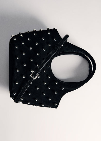 Handbag with decorative studs