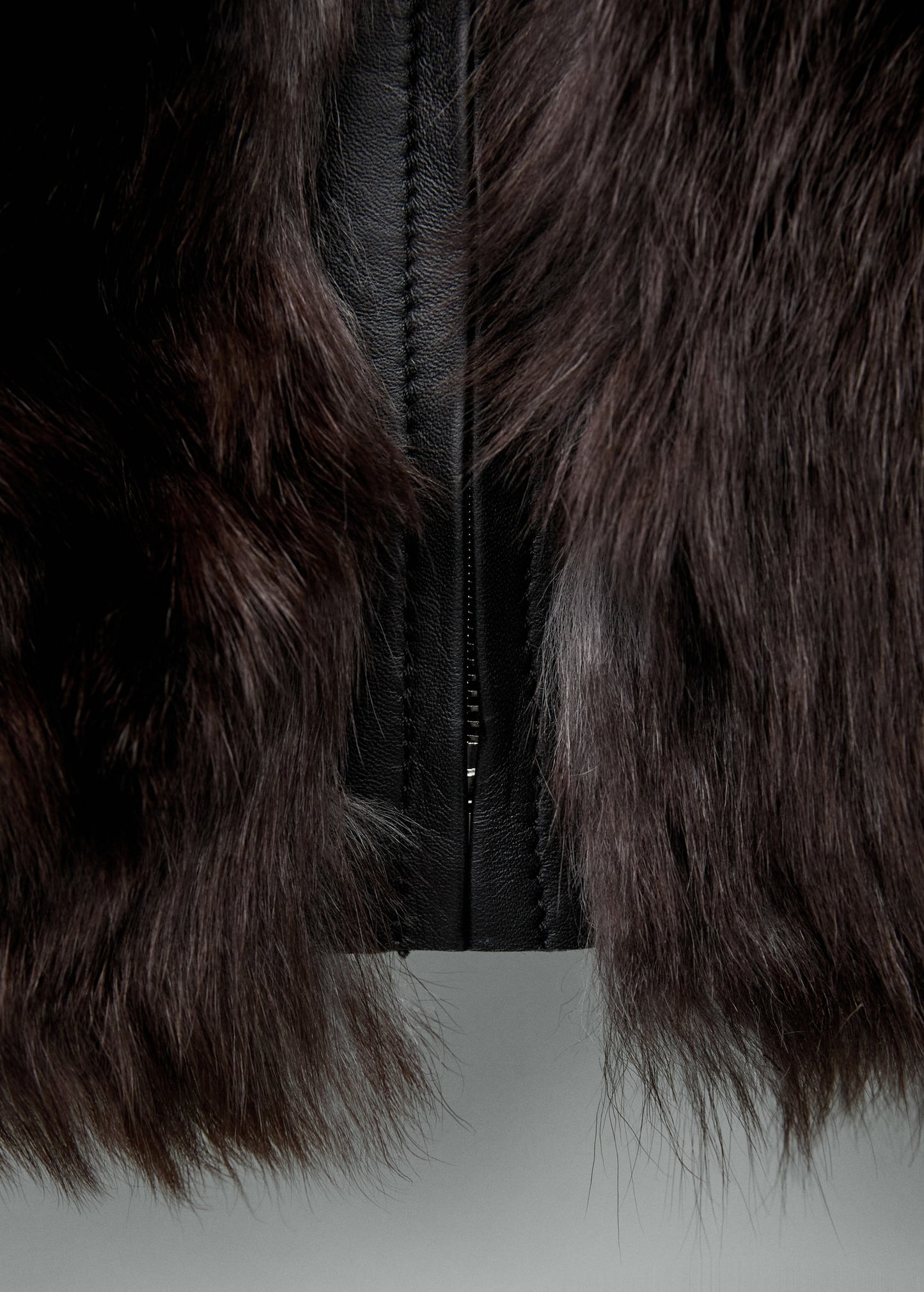 100% fur leather jacket