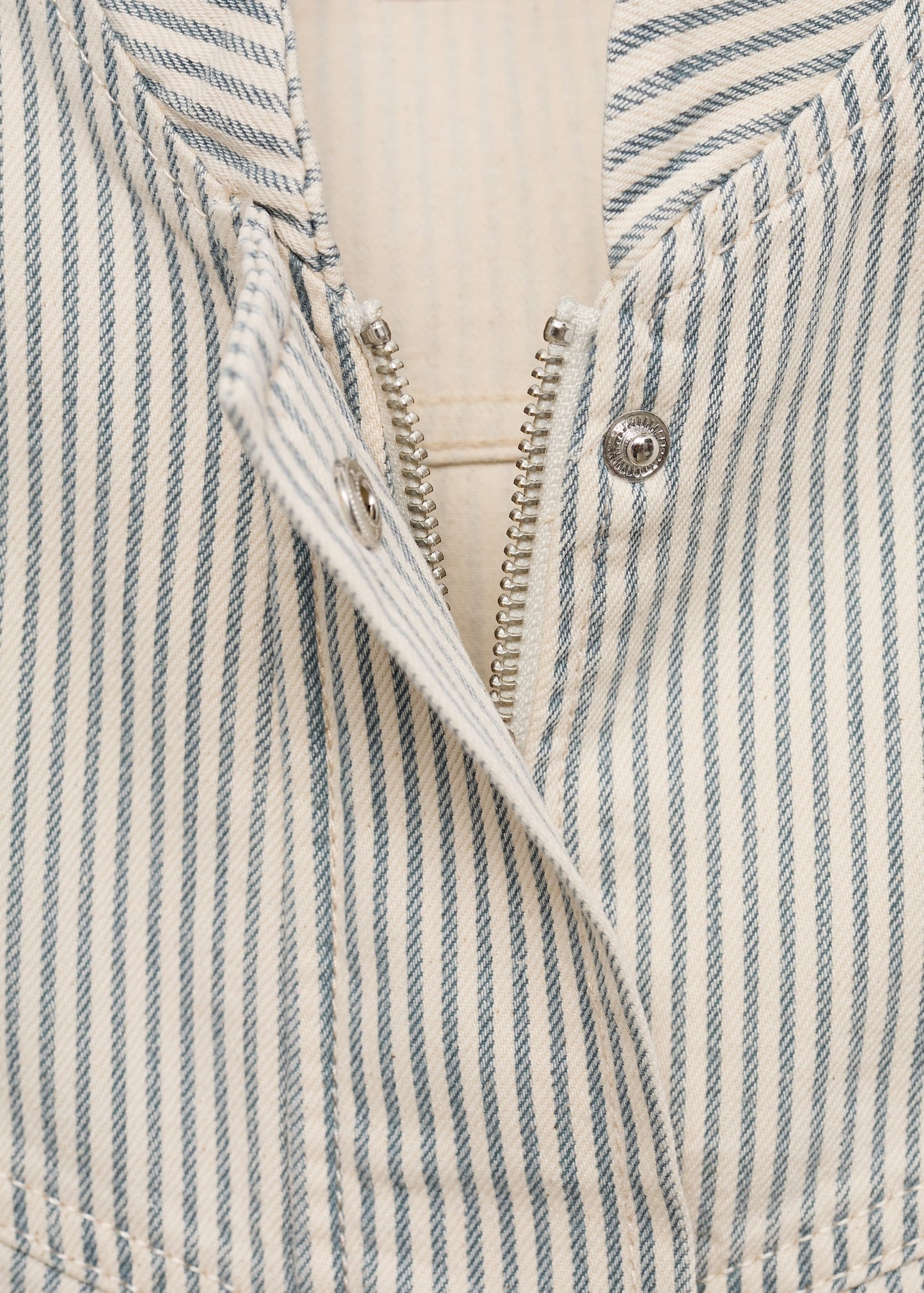 Striped denim jacket