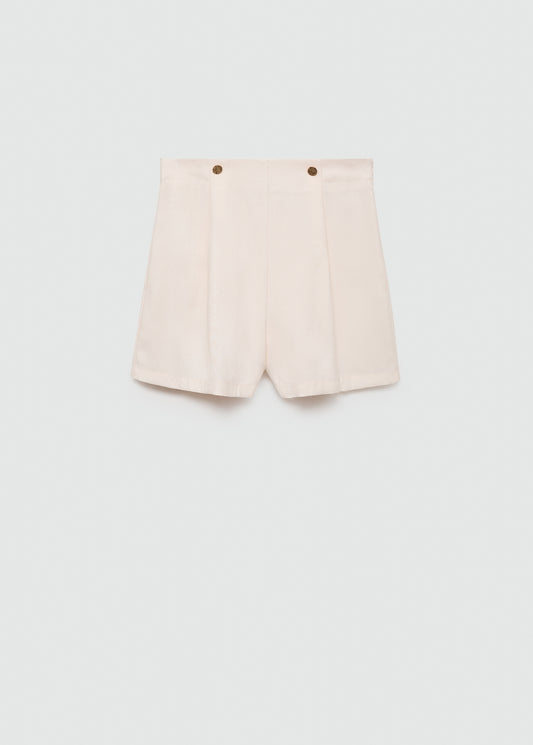 Shorts with jewel button