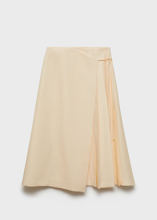 Lyocell skirt with bow