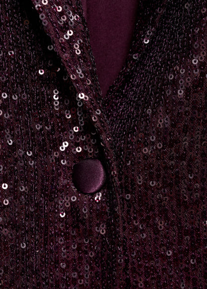 Sequined suit jacket