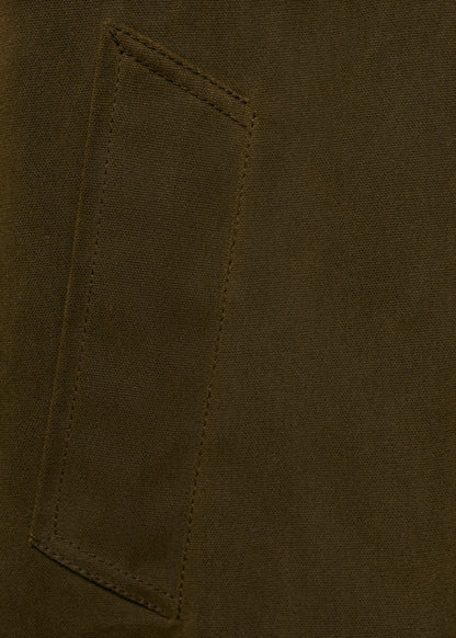 Long corduroy collar parka