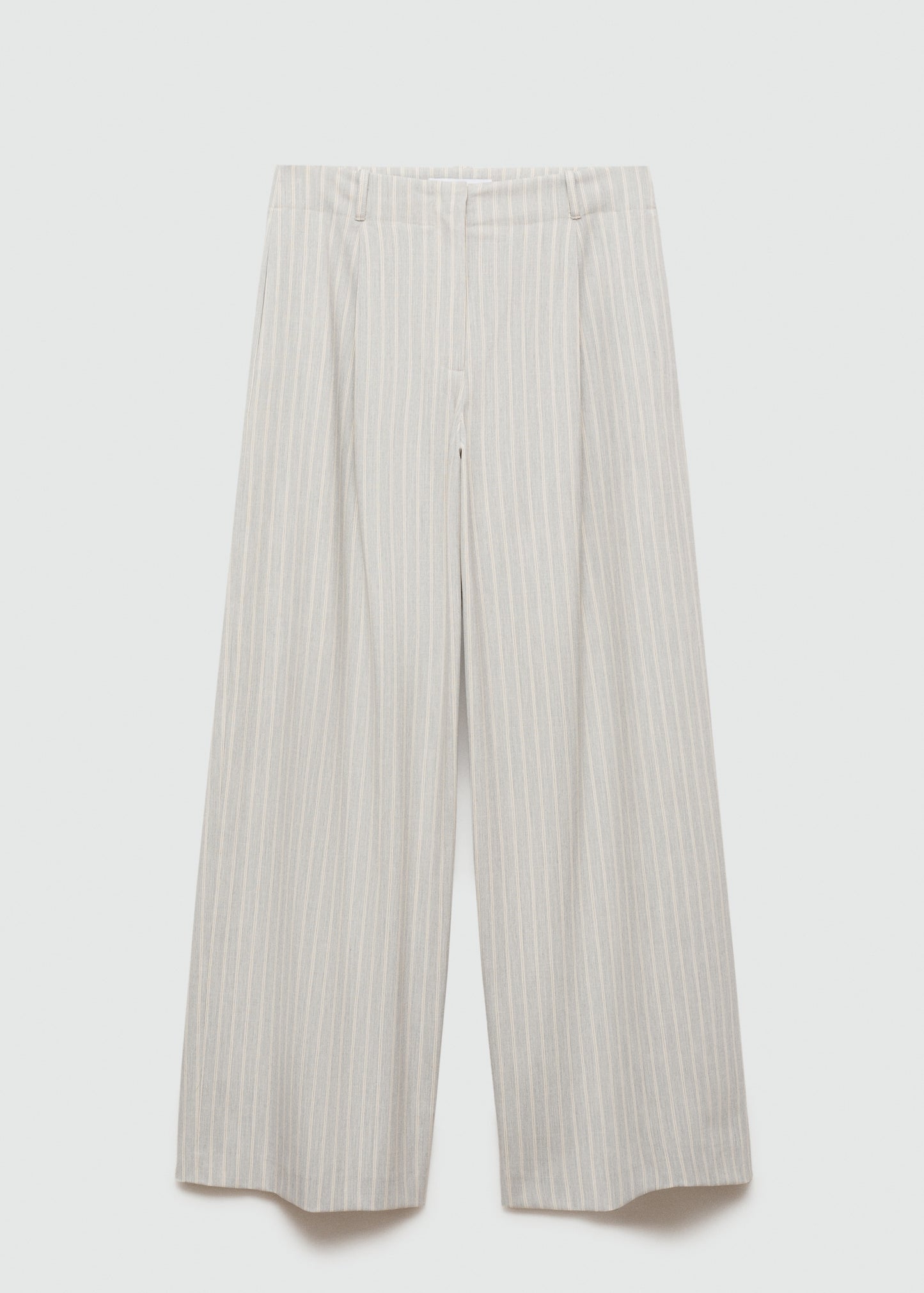 Wideleg striped trousers