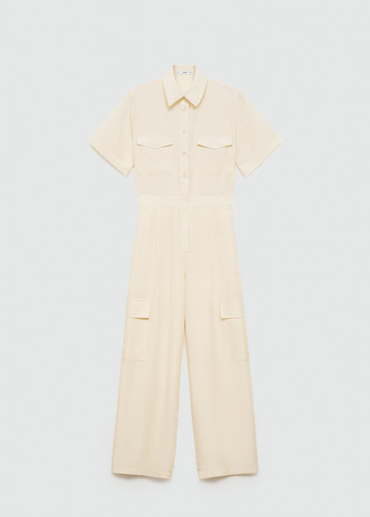 Lyocell shirt jumpsuit