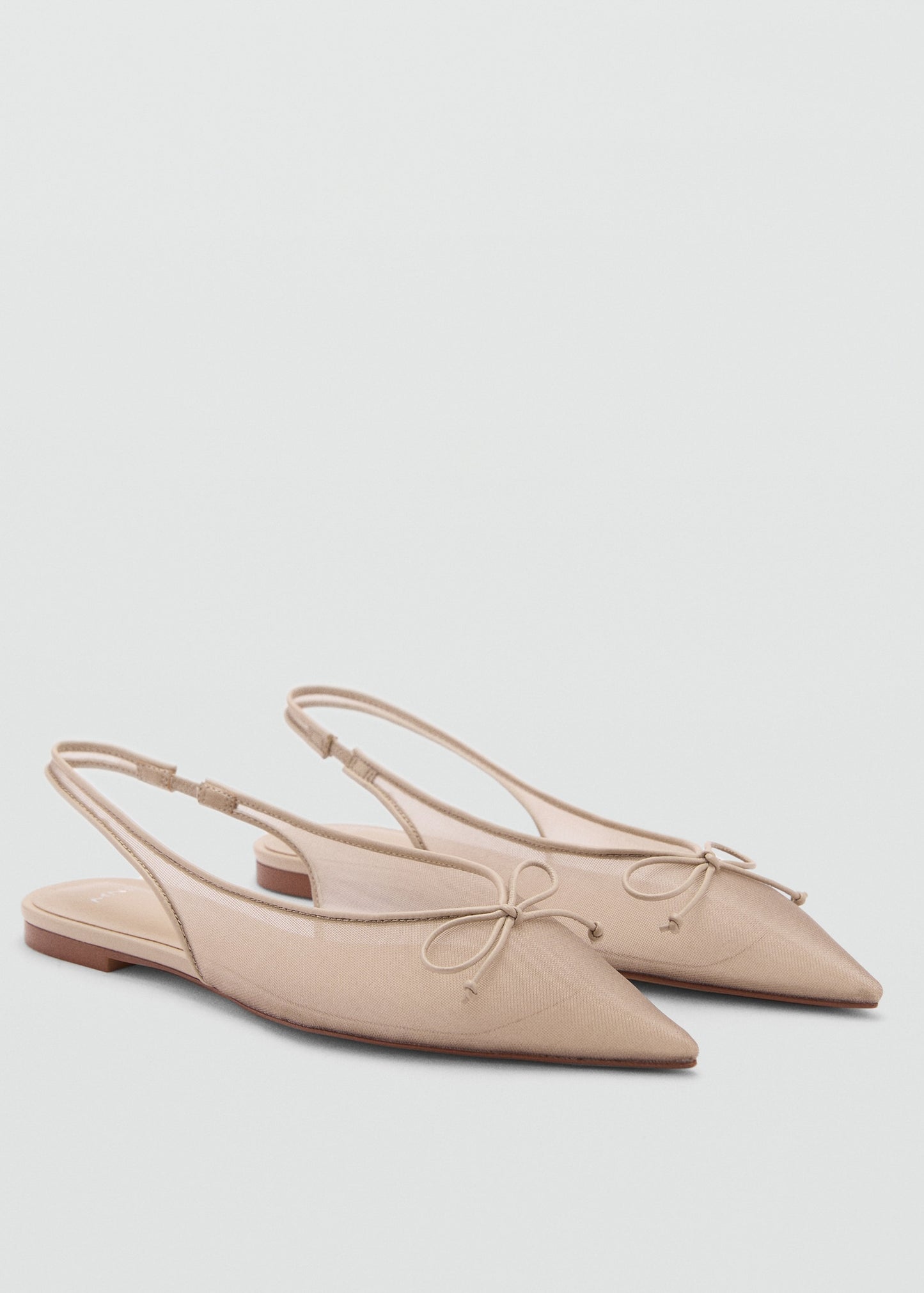 Ballet flats with bow detail