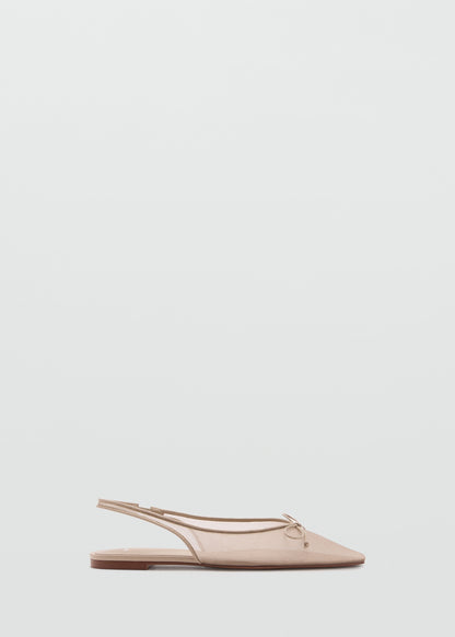 Ballet flats with bow detail