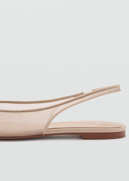 Ballet flats with bow detail