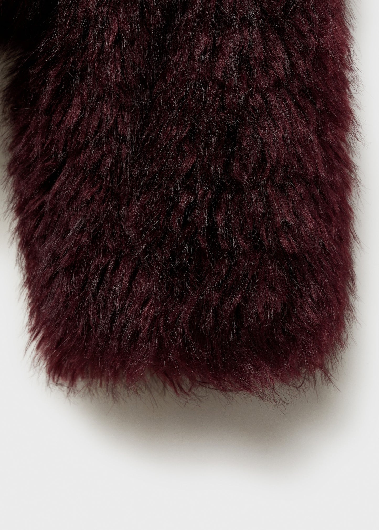 Fur jacket with lapels