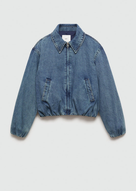 Pocketed denim jacket