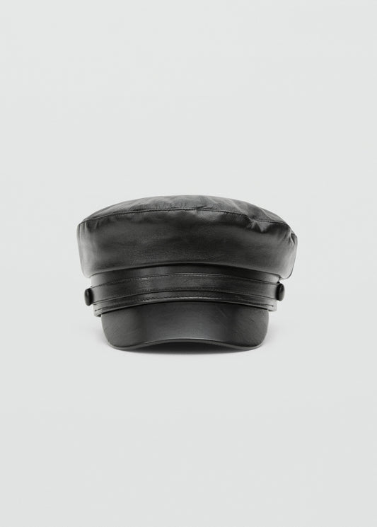 Baker cap 100% leather