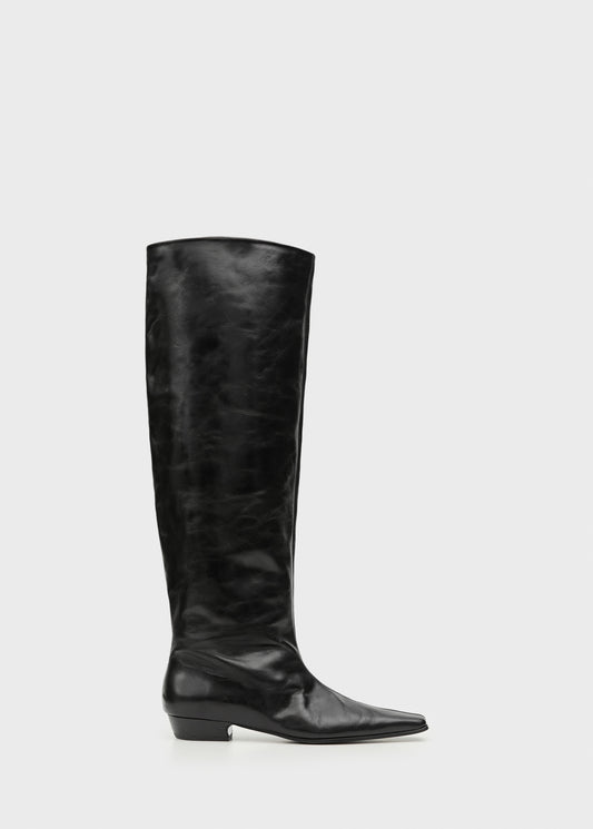 High boot 100% leather