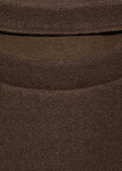 Straight-fit fleece sweatshirt