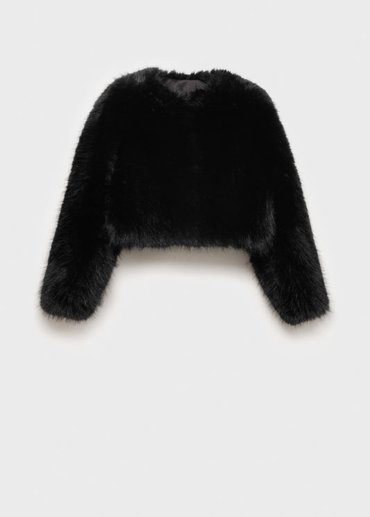 Fur effect jacket