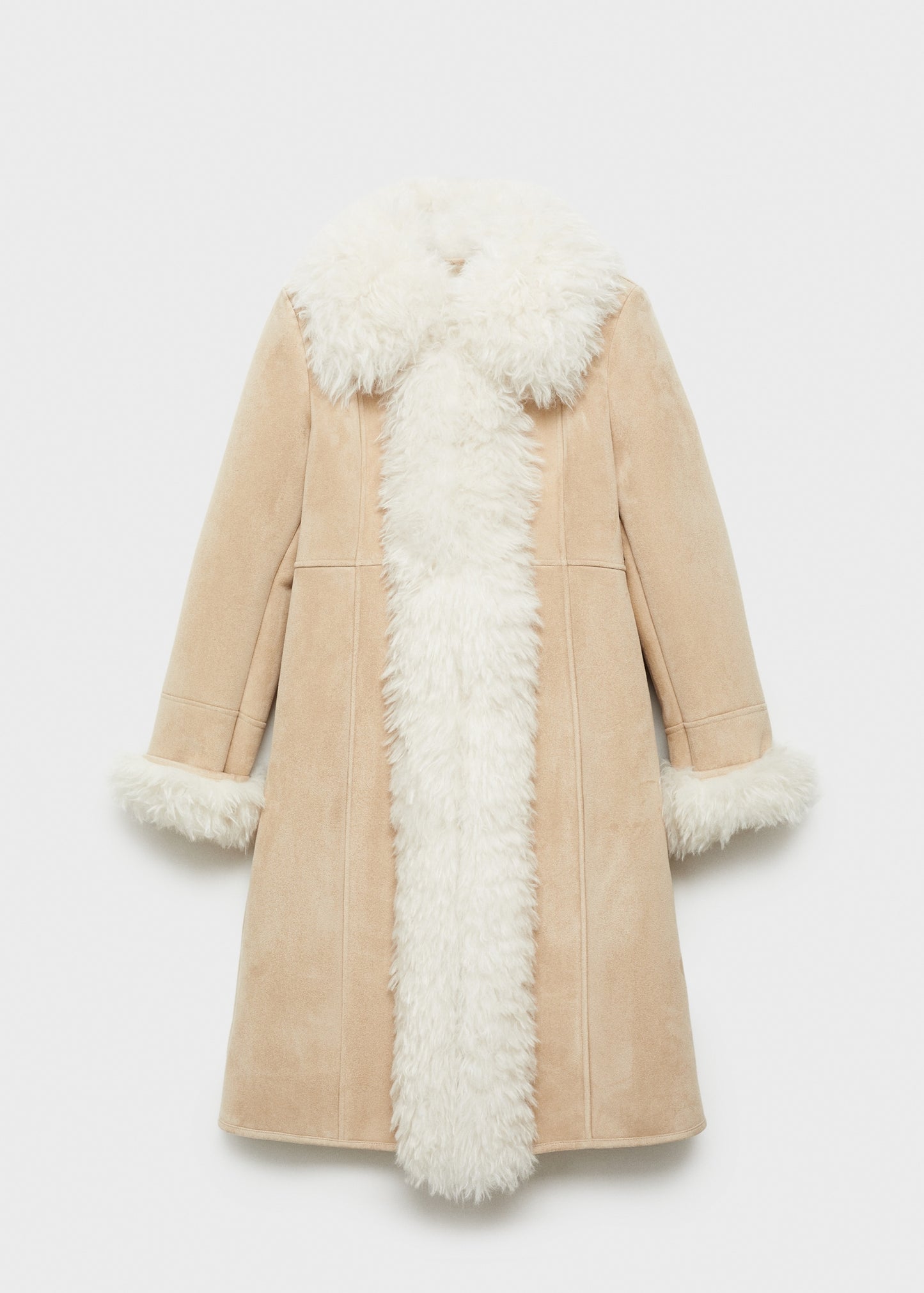 Shearling-lined coat