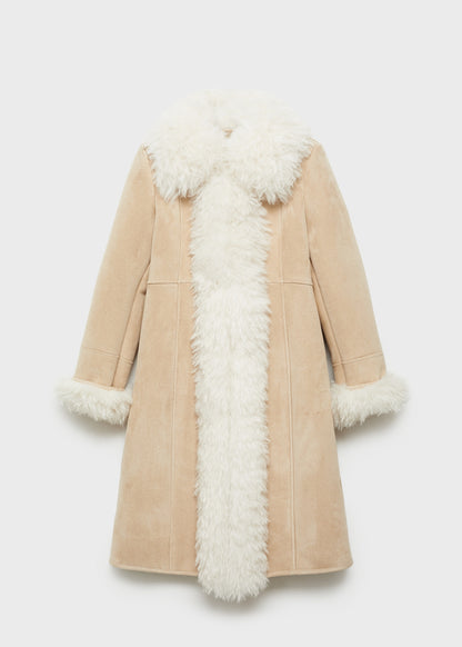 Shearling-lined coat