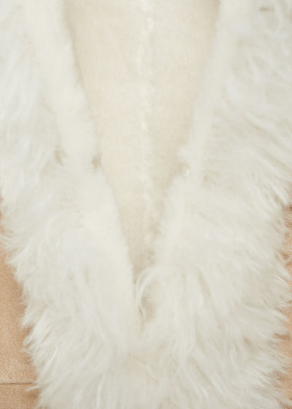 Shearling-lined coat